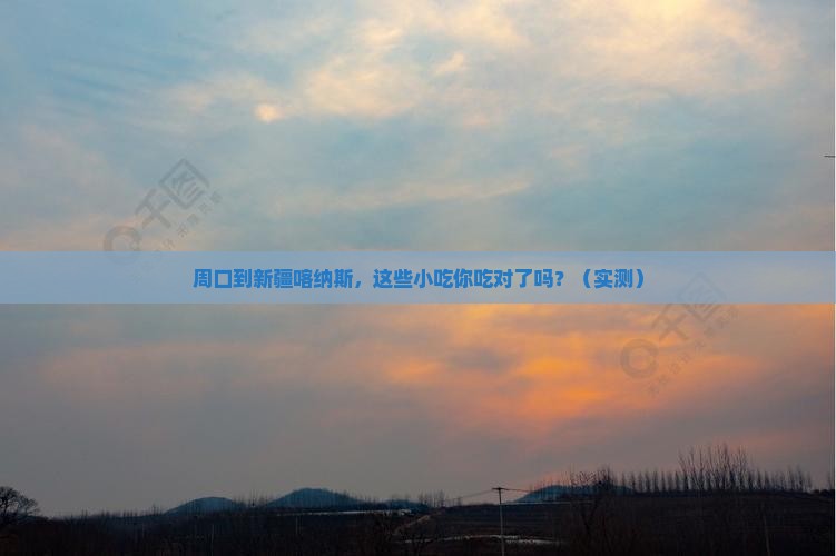 周口到新疆喀纳斯旅游小吃