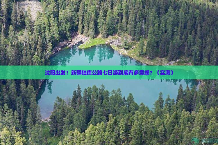 沈阳去新疆独库公路七日游