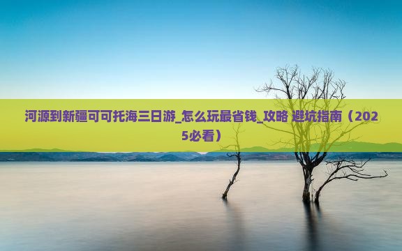河源到新疆可可托海三日游