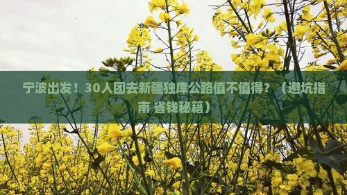 宁波去新疆独库公路大型旅游团