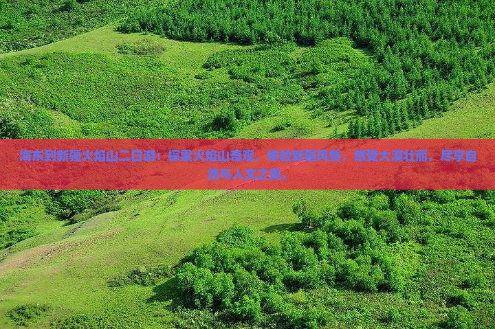 海东到新疆火焰山二日游