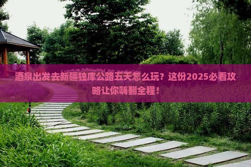 酒泉去新疆独库公路五日游