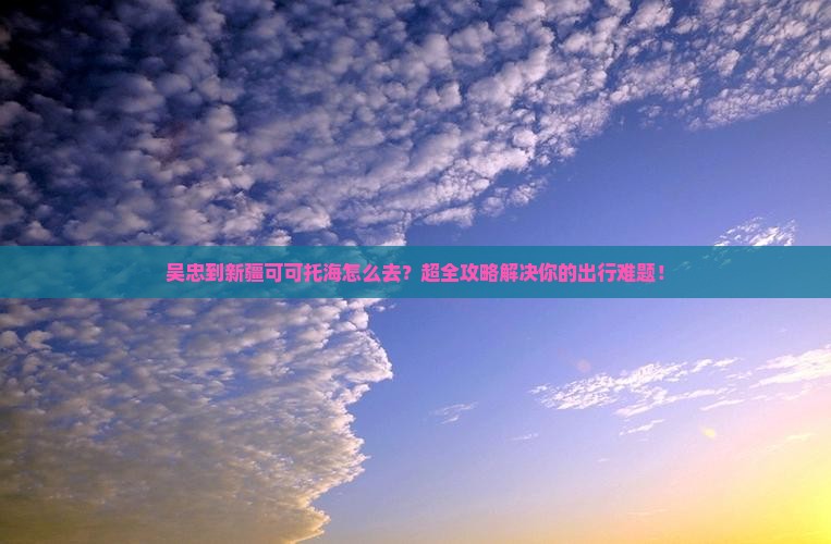 吴忠到新疆可可托海旅行社