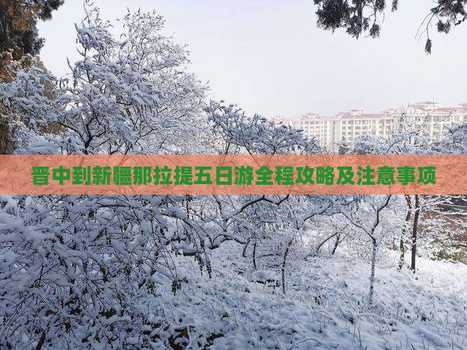 晋中到新疆那拉提五日游