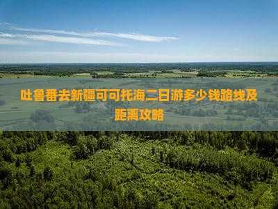 吐鲁番去新疆可可托海二日游
