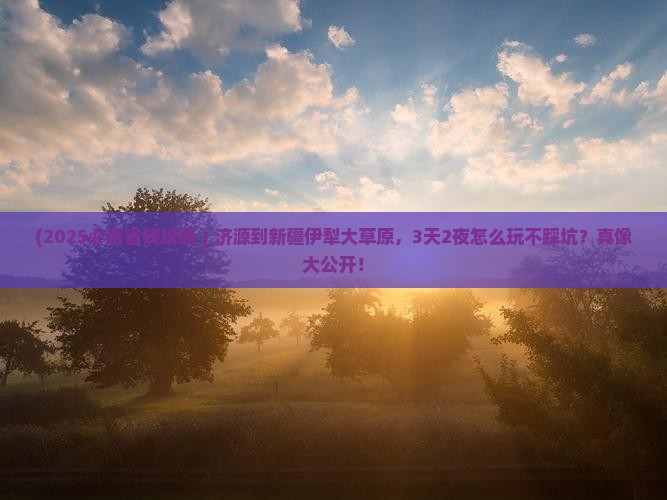 济源到新疆伊犁大草原旅行社