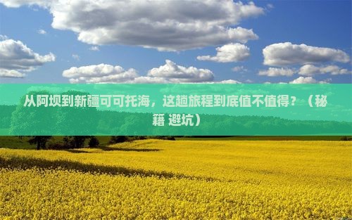阿坝到新疆可可托海旅游