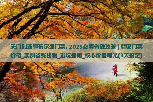天门到新疆布尔津门票