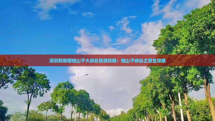 深圳到新疆独山子大峡谷攻略