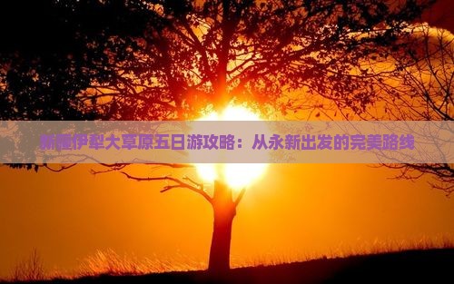 永新去新疆伊犁大草原五日游