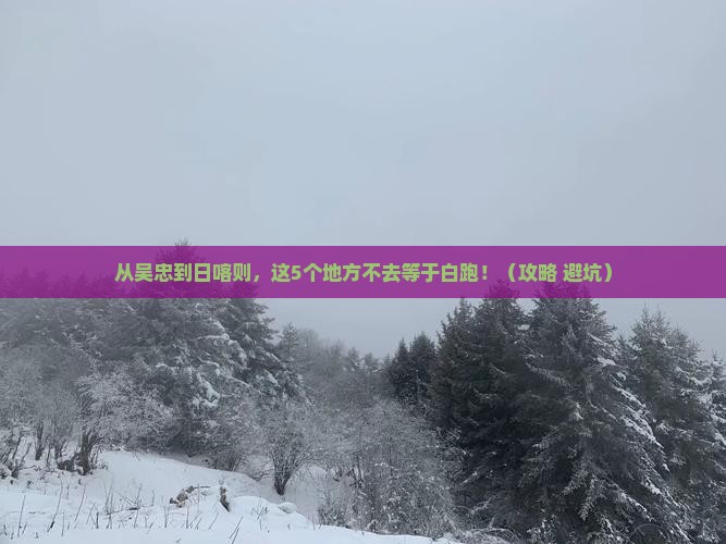 吴忠到西藏日喀则必去地