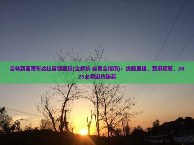 吉林到西藏布达拉宫哪里玩
