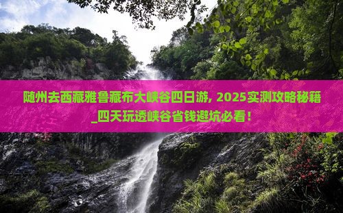 随州去西藏雅鲁藏布大峡谷四日游