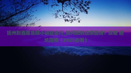 抚州到西藏鲁朗小镇自由行