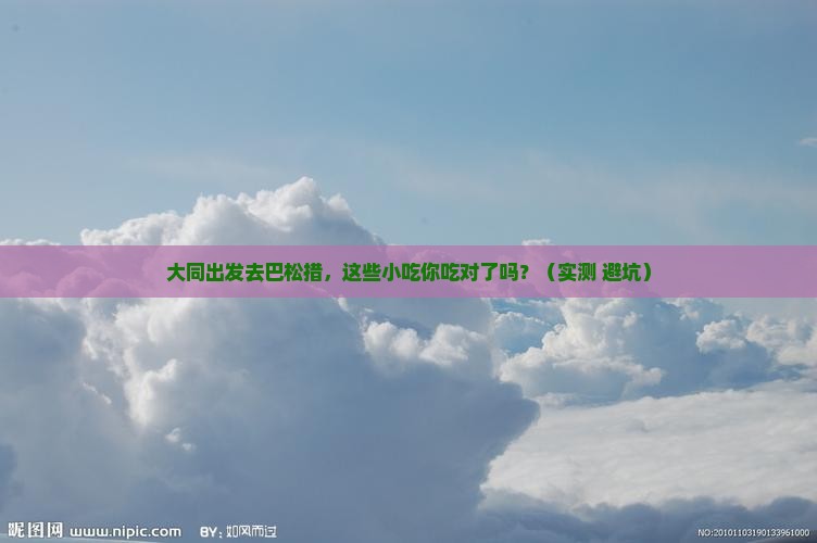 大同去西藏巴松措旅游小吃
