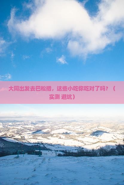 大同去西藏巴松措旅游小吃