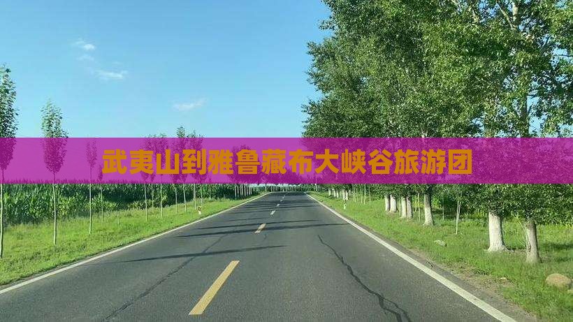 武夷山去西藏雅鲁藏布大峡谷自由团