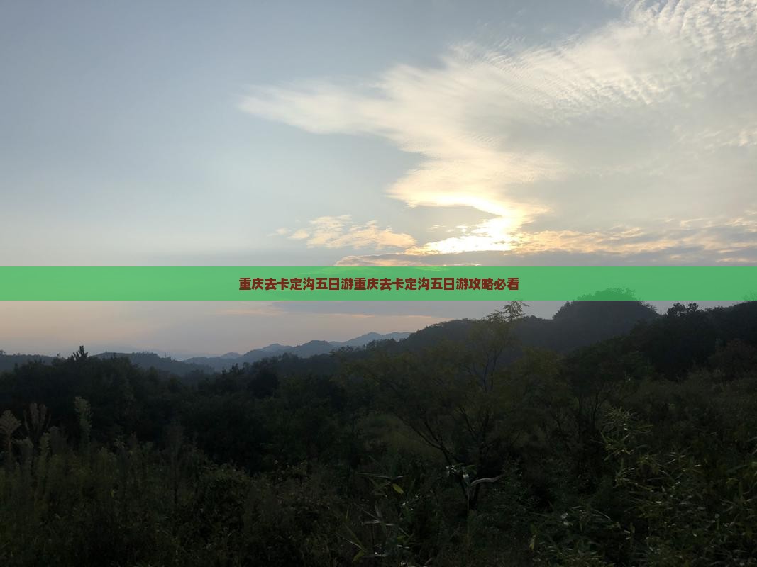 重庆去西藏卡定沟五日游