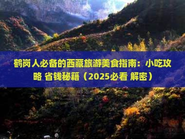 鹤岗去西藏旅游小吃 鹤岗去西藏旅游小吃