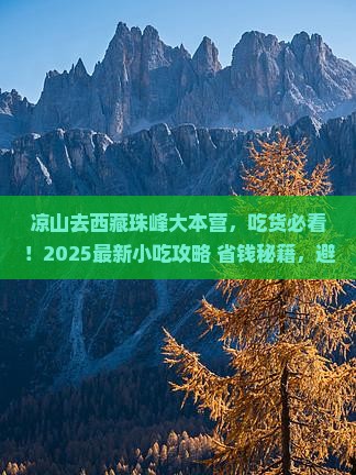 凉山去西藏珠峰大本营旅游小吃