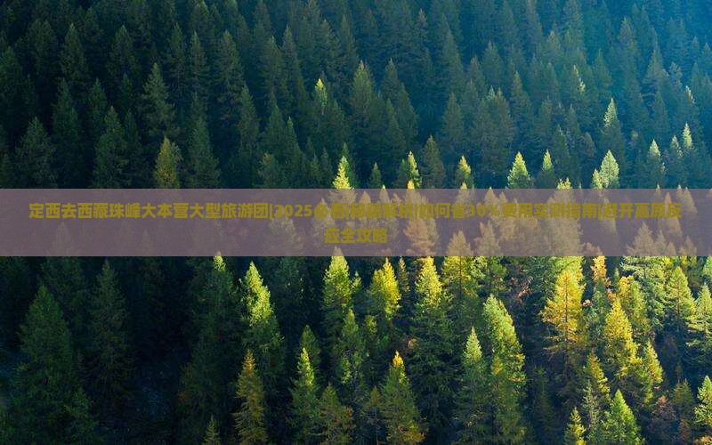 定西去西藏珠峰大本营大型旅游团