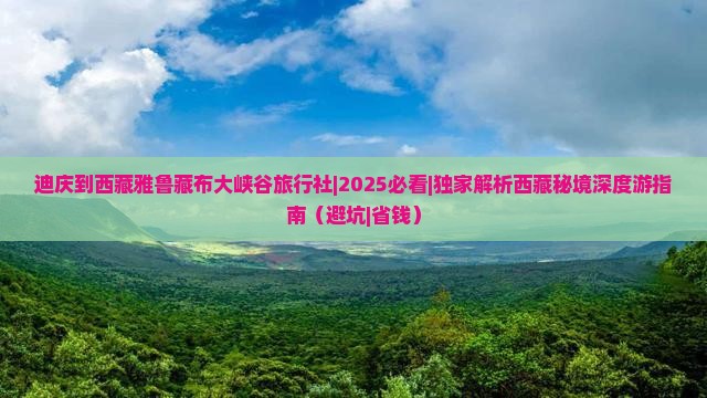 迪庆到西藏雅鲁藏布大峡谷旅行社 迪庆到西藏雅鲁藏布大峡谷旅行社
