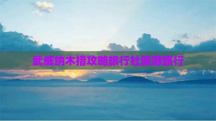 武威去西藏纳木措旅行社