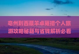 亳州到西藏羊卓雍措个人游 亳州到西藏羊卓雍措个人游