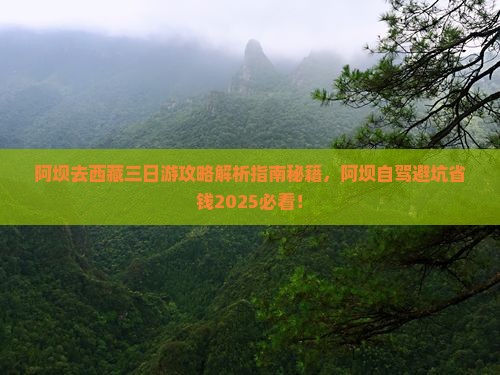 阿坝去西藏三日游
