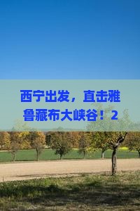 西宁去西藏雅鲁藏布大峡谷自由团