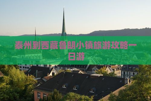 泰州到西藏鲁朗小镇一日