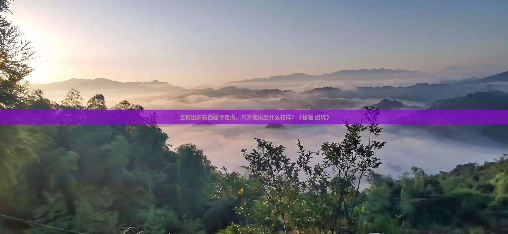 玉树到西藏卡定沟六日游