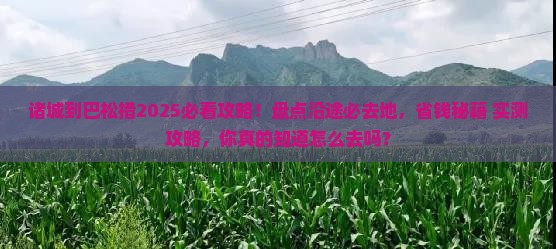 诸城到西藏巴松措必去地