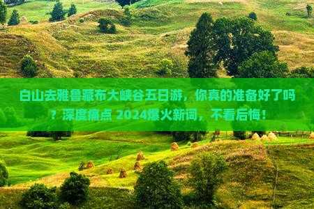 白山去西藏雅鲁藏布大峡谷五日游