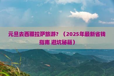 元旦去西藏拉萨旅游