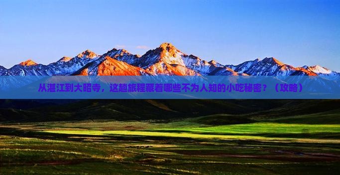 湛江到西藏大昭寺旅游小吃