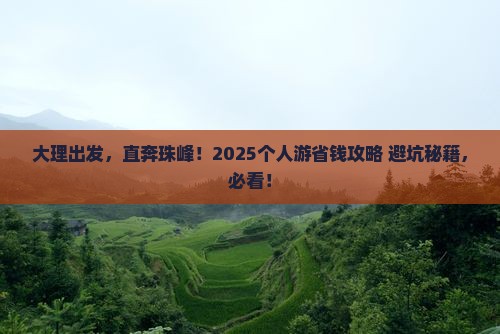 大理去西藏珠峰大本营个人游