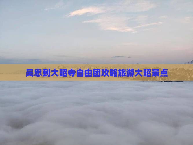 吴忠到西藏大昭寺自由团