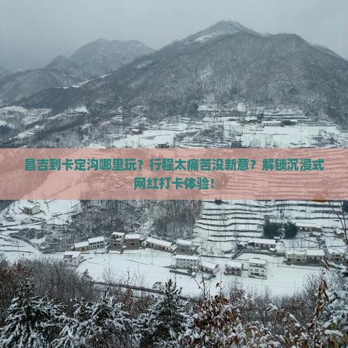 昌吉到西藏卡定沟哪里玩