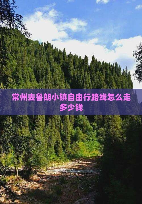 常州去西藏鲁朗小镇自由行