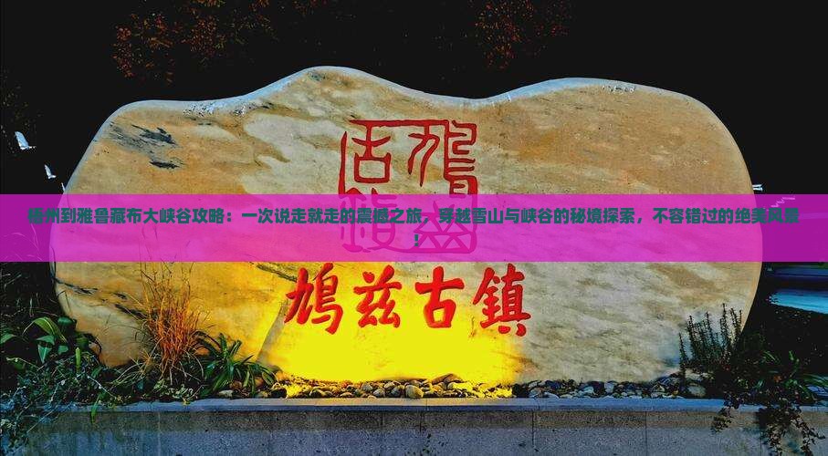 梧州到西藏雅鲁藏布大峡谷攻略