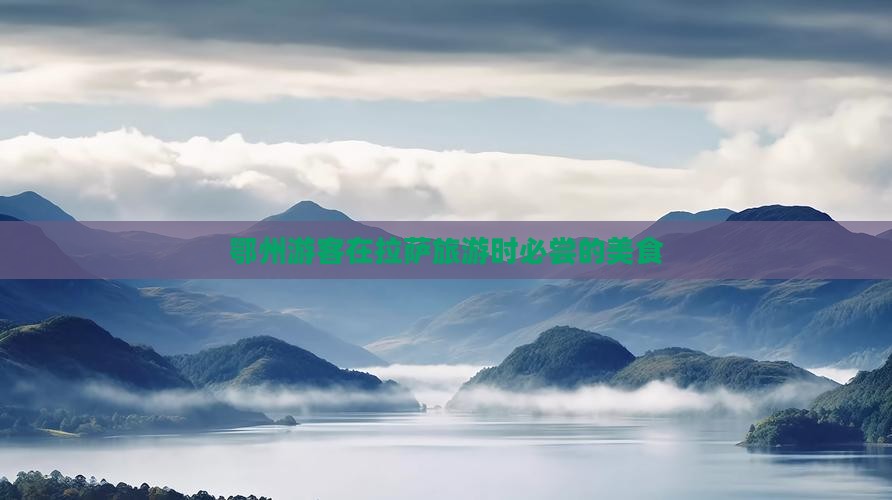 鄂州去西藏拉萨旅游小吃
