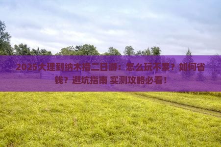 大理到西藏纳木措二日游