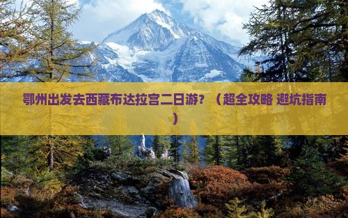 鄂州去西藏布达拉宫二日游