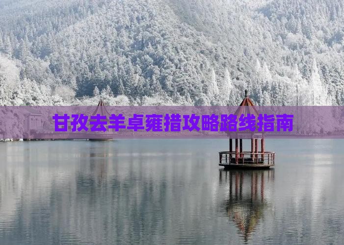 甘孜去西藏羊卓雍措攻略