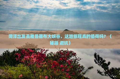 菏泽去西藏雅鲁藏布大峡谷哪里玩
