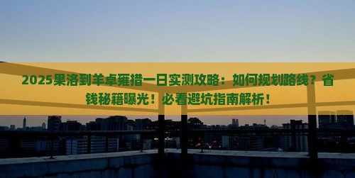 果洛到西藏羊卓雍措一日