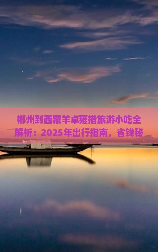 郴州到西藏羊卓雍措旅游小吃