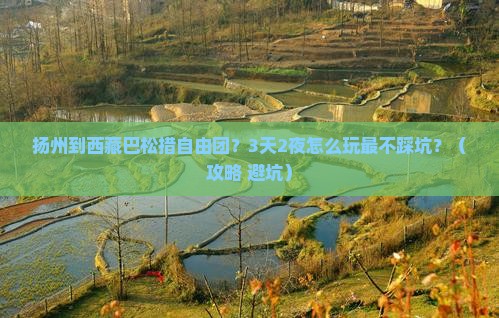 扬州到西藏巴松措自由团