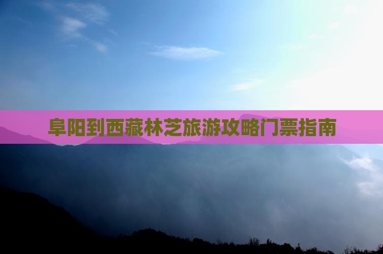 阜阳到西藏林芝门票